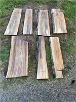 7 BLACK WALNUT ROUGH CUT SLABS