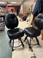 2 Swivel Slit Machine Chairs