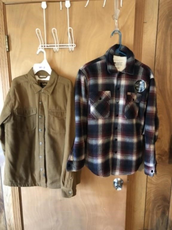 (2) Flannel Lined Jacket Shirts