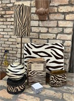 Zebra Lot, Tall Table Lamp, Toss Pillow, Married