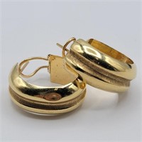 Pair 14K Gold Hoop Earrings