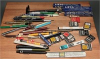 Vtg Pens & Pencils- Fisher, Advert, Ritepoint+(29)