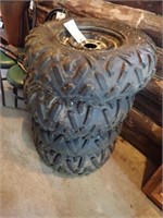 (4) Bighorn 2.0 4-Bolt Rim - 26x8.00-12 Tires!