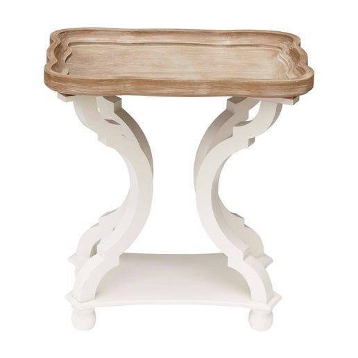 French Country Walnut End Table