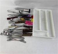 Mix Kitchen Utensils W/Organizer