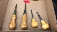 4 CARVING TOOLS