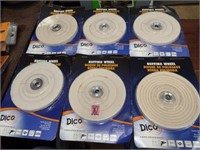 6 Dico 6" Buffing Wheels