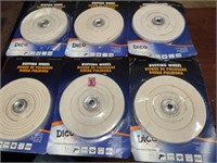 6 Dico 6" Buffing Wheels