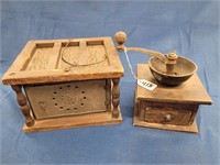 Early Manual Coffee Bean Grinder & Foot Warmer