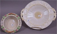 Two pieces of Belleek china including
