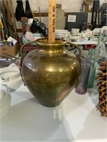large solid brass urn made in India