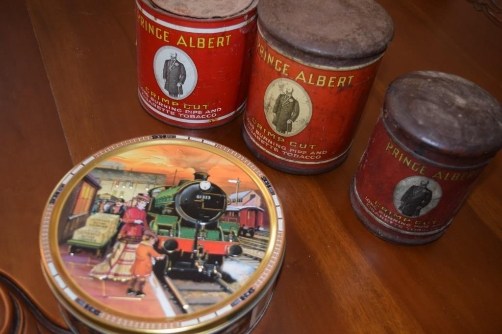 4 pcs Prince Albert Tins