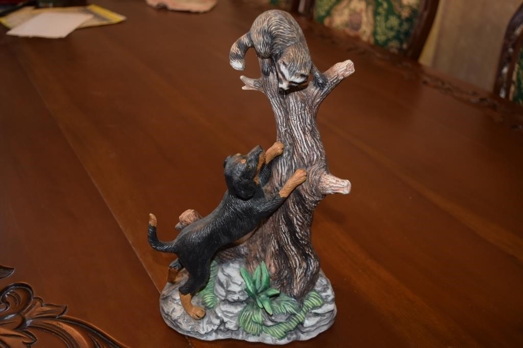 Coon Dog Treeing Decoration