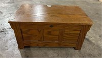 Pressed Oak Storage Mini Trunk