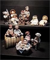 Collection of Sarah's attic resin figurines