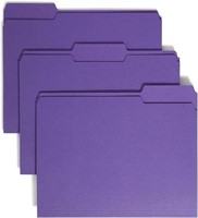 Smead Colored File Folder, 1/3-Cut Tab, 100 Ct.