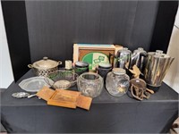 Percolator's, Vintage Hand Mixer, Glass Jar & More