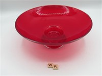 BEAUTIFUL RED CRYSTAL BOWL