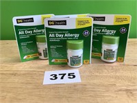 All Day Allergy Tablets lot of 4