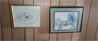 Unicorn Drawing Framed and More