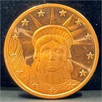 .999 Fine Copper One Oz. Coin