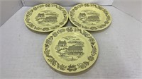 3 Plates Ceramic Bucks County