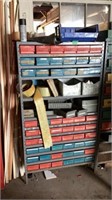 Shelf with Bins and Hardware