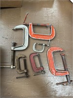 Lot of Small C-Clamps