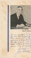 John O. Pastore signed letter