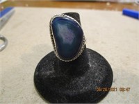 Agate Marked 925 Size 6 Ring (6.93g)