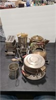 VINTAGE KITCHEN EQUIP. INCL. TOASTER AND WAFFLE