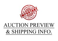 Auction Preview/Shipping Info.