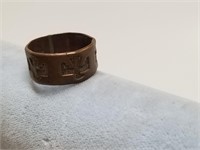Stamped Copper Ring