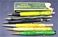 6 Vintage Mechanical Pencils + Lead