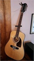 Epiphone 12 String Acoustic Guitar with Stand