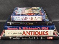 3 USA & Texas Books, Life Book, Antique Book