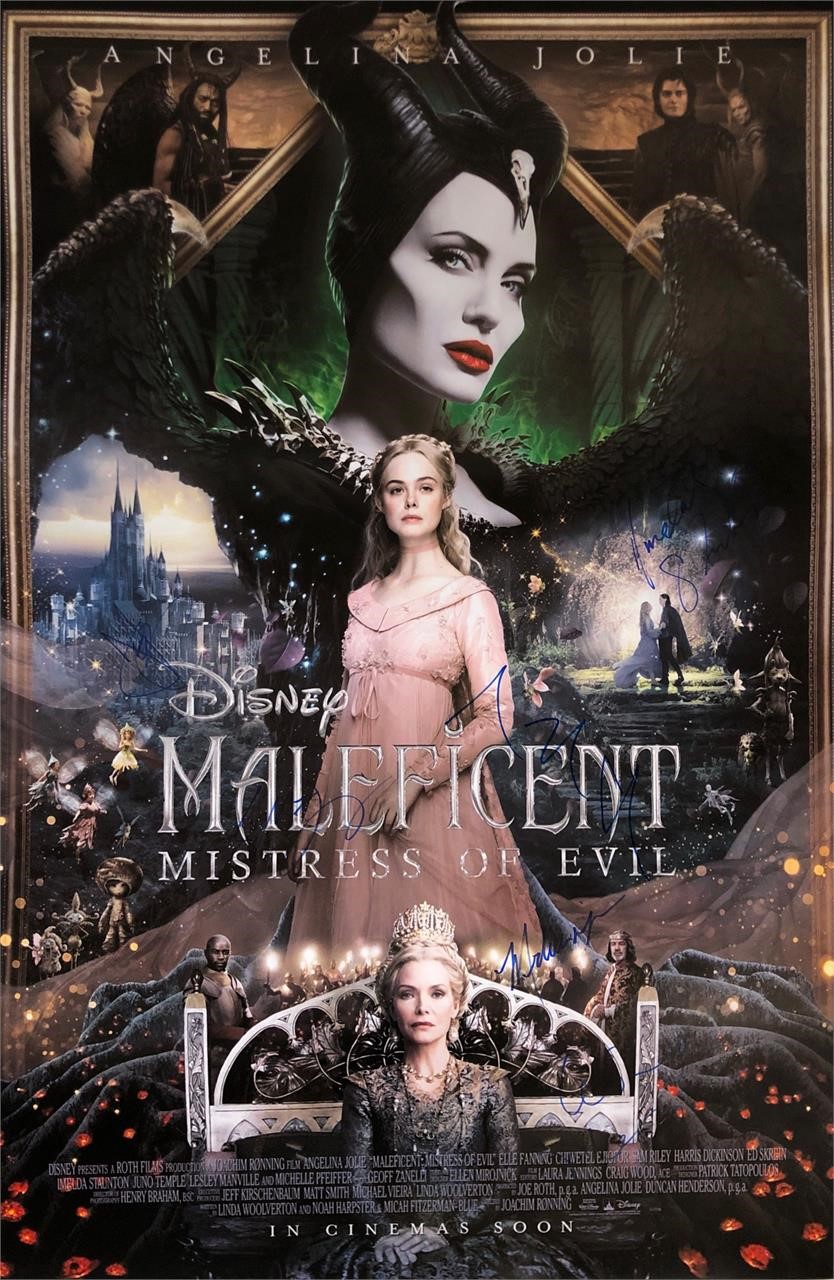 Maleficent 2 Angelina Jolie Autograph Poster