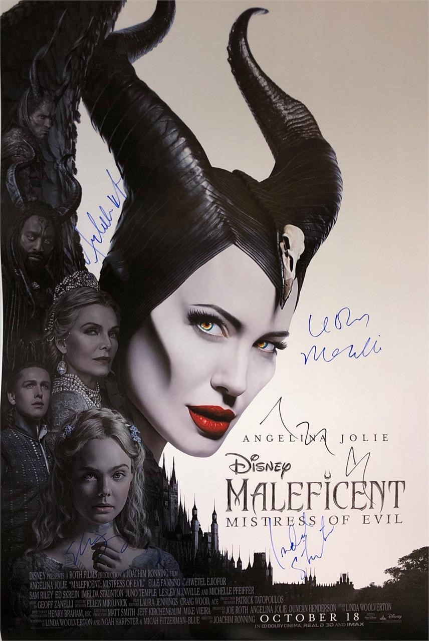 Maleficent 2 Angelina Jolie Autograph Poster