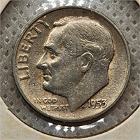 1953-S Roosevelt Dime