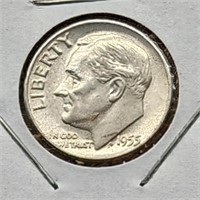 1955 Roosevelt Dime