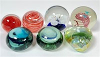 COLLECTION OF ART GLASS WEIGHTS