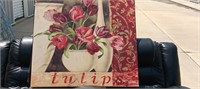 Large Tulips Painting 39" x 39"