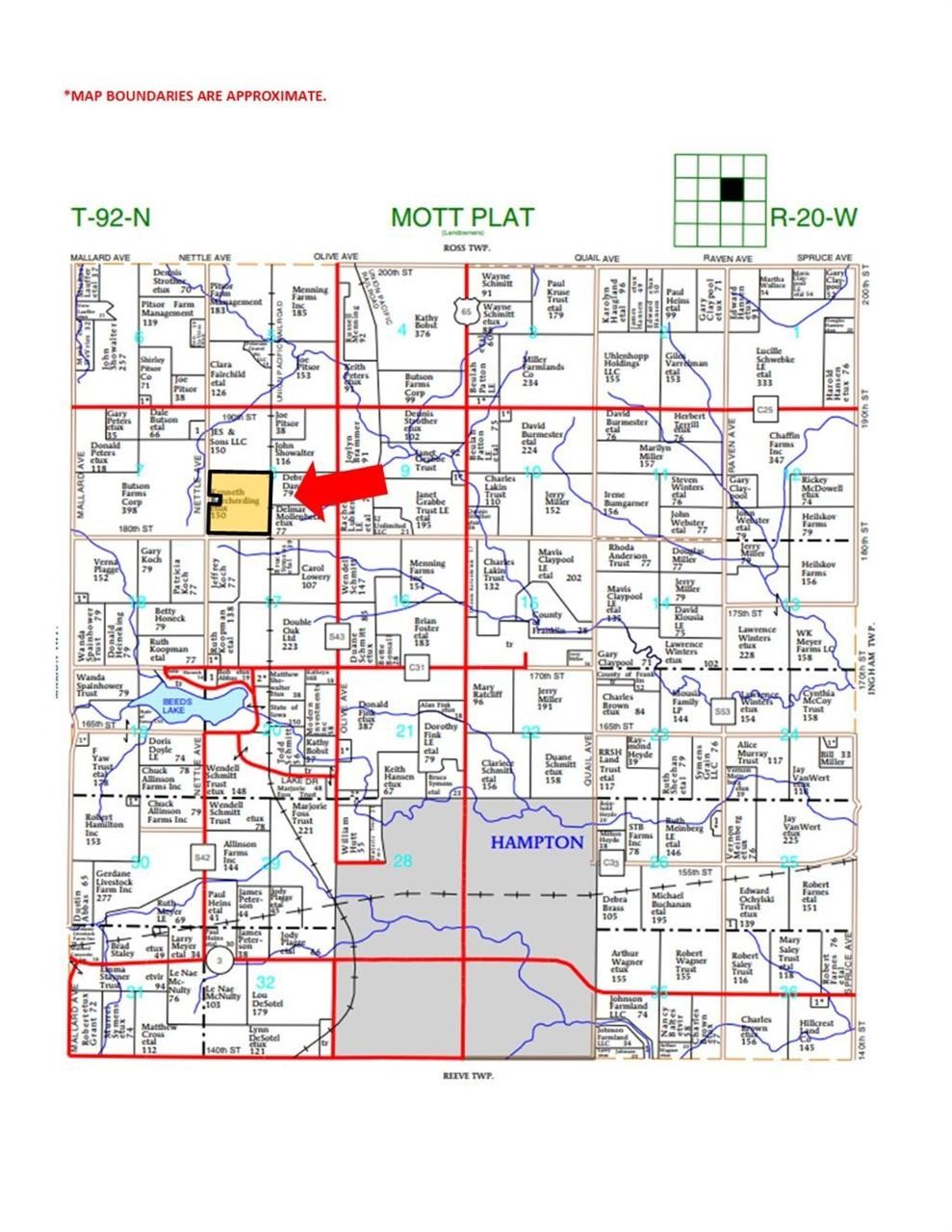 Franklin County Iowa Land Auction, 149 Acres M/L