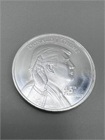 1 Oz. 999 Silver Donald Trump Round