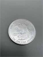 1 Oz. 999 Fine Silver "Don't Tread On Me" Round