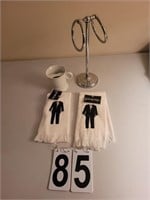 Small Towel Holder ~ Grooms Hand Towels ~ Shaving