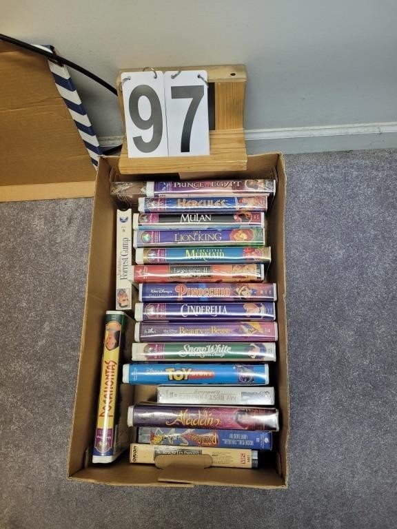 Box of VHS Disney Movies ~ Toy Story