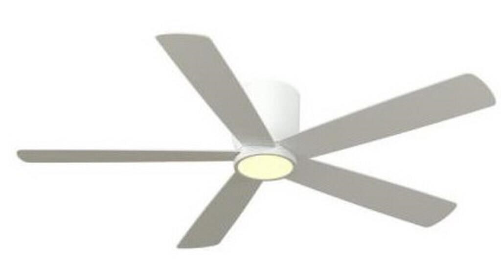 Britton 52 In. Led  Matte White Ceiling Fan