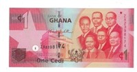 Ghana 1 Cedis 2010  REPLACEMENT  ZA prefix.RG5