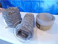 partial roll barbed wire & non barbed wire